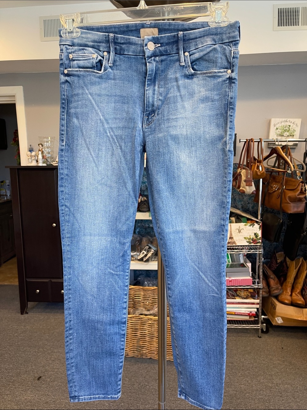 MOTHER The Looker Crop Jeans Size 28 Low Rise Normcore | Well Played Wash